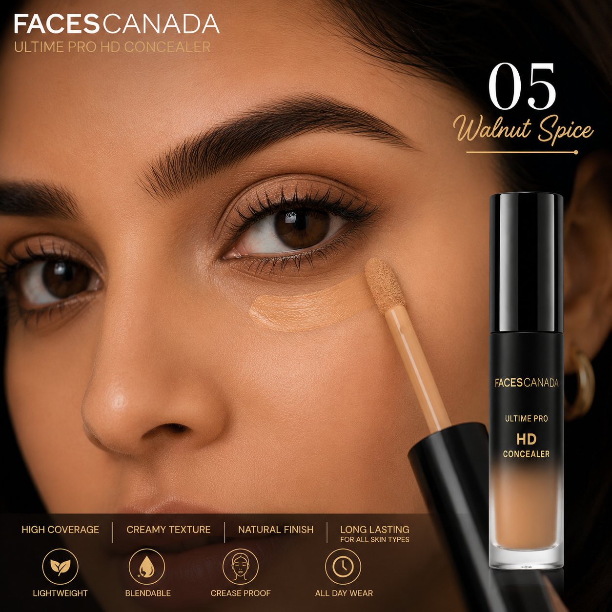 Faces Canada Ultime Pro HD Concealer – 05 Walnut Spice | 3.8ml