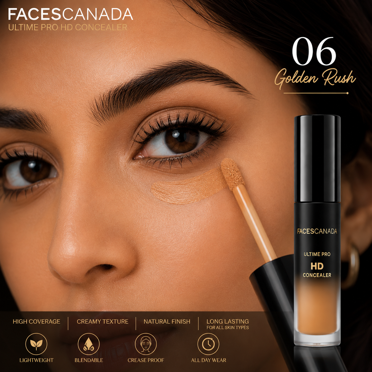 Faces Canada Ultime Pro HD Concealer – 06 Golden Rush | 3.8ml