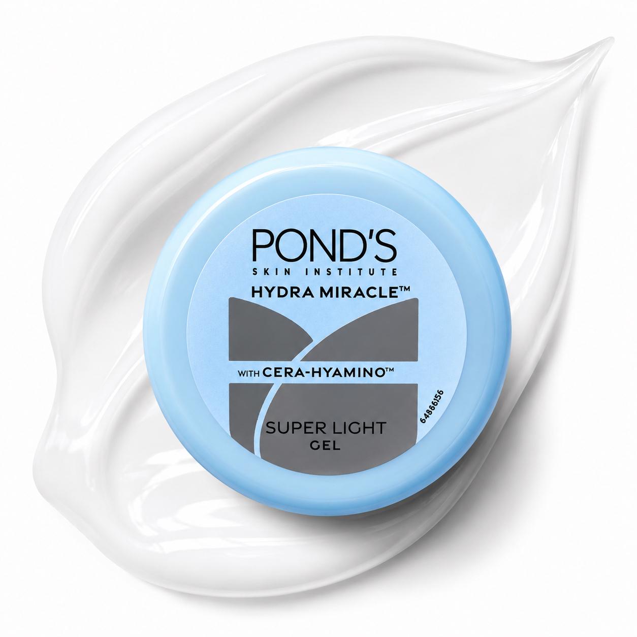 POND’S Hydra Miracle Super Light Gel with Cera-Hyamino™ | Hydrating Moisturizer for All Skin Types | 25ml