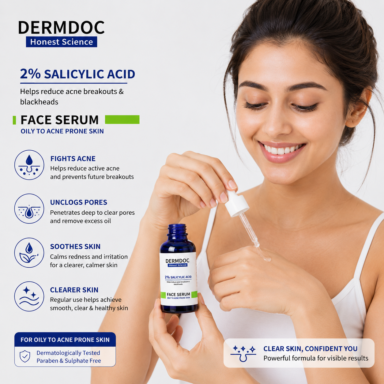DermDoc 2% Salicylic Acid Face Serum