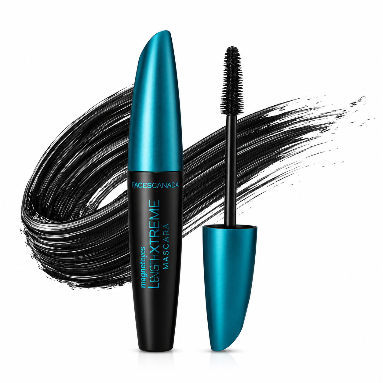 Faces Canada Magneteyes Length Xtreme Waterproof Mascara 8ml  Instant Longer Lashes  Jojoba Oil & Vitamin E