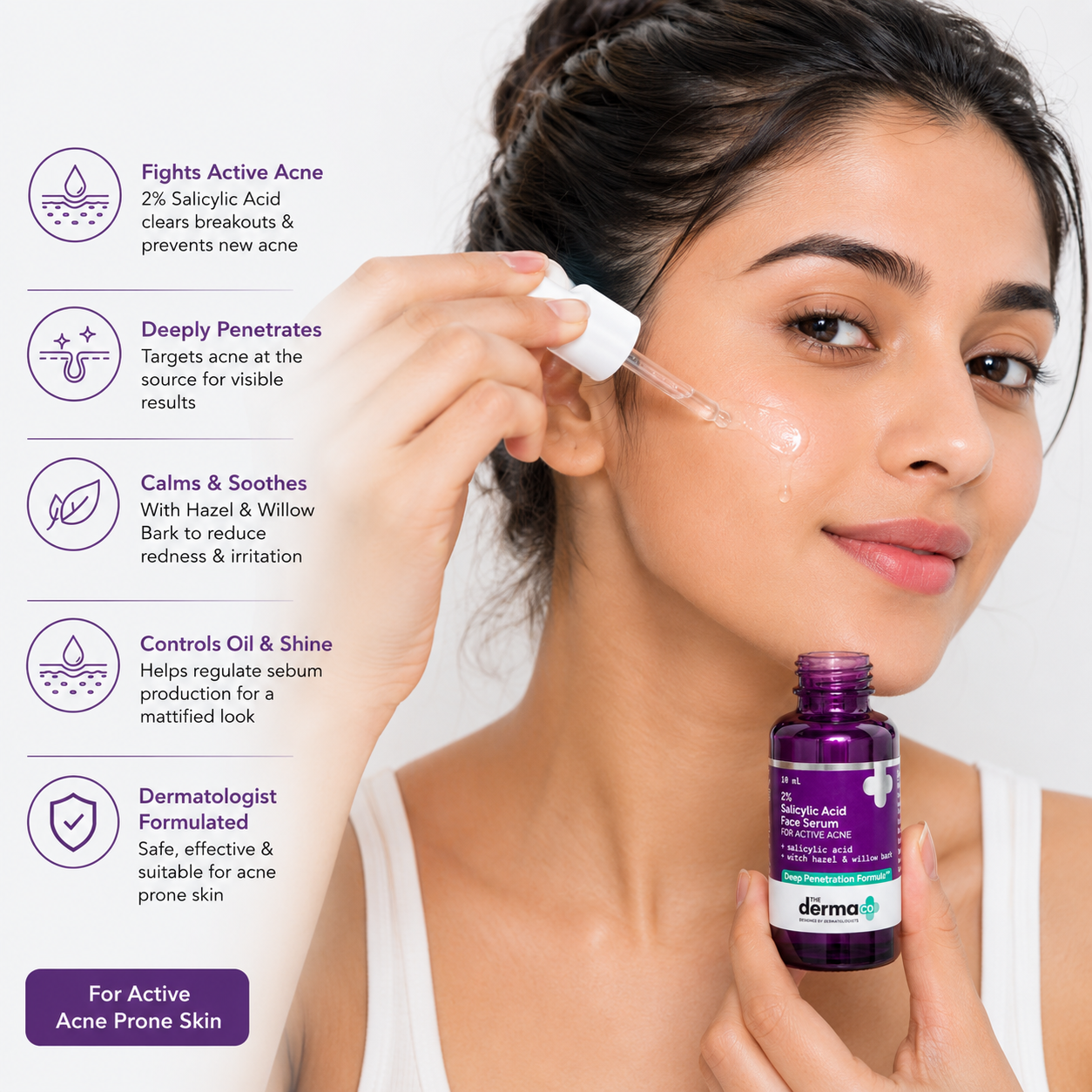 The Derma Co 2% Salicylic Acid Face Serum – 10ml