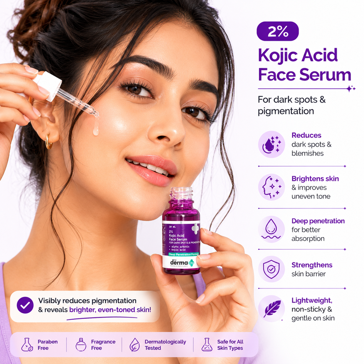 The Derma Co 2% Kojic Acid Face Serum – 10ml