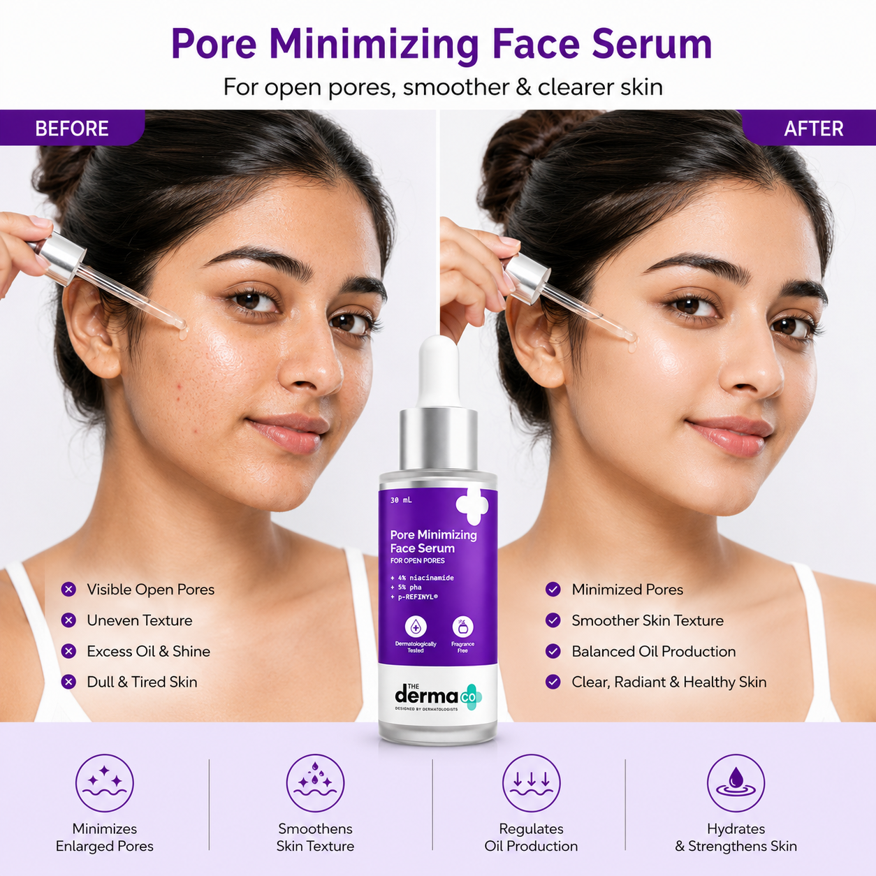 The Derma Co Pore Minimizing Face Serum – 30ml