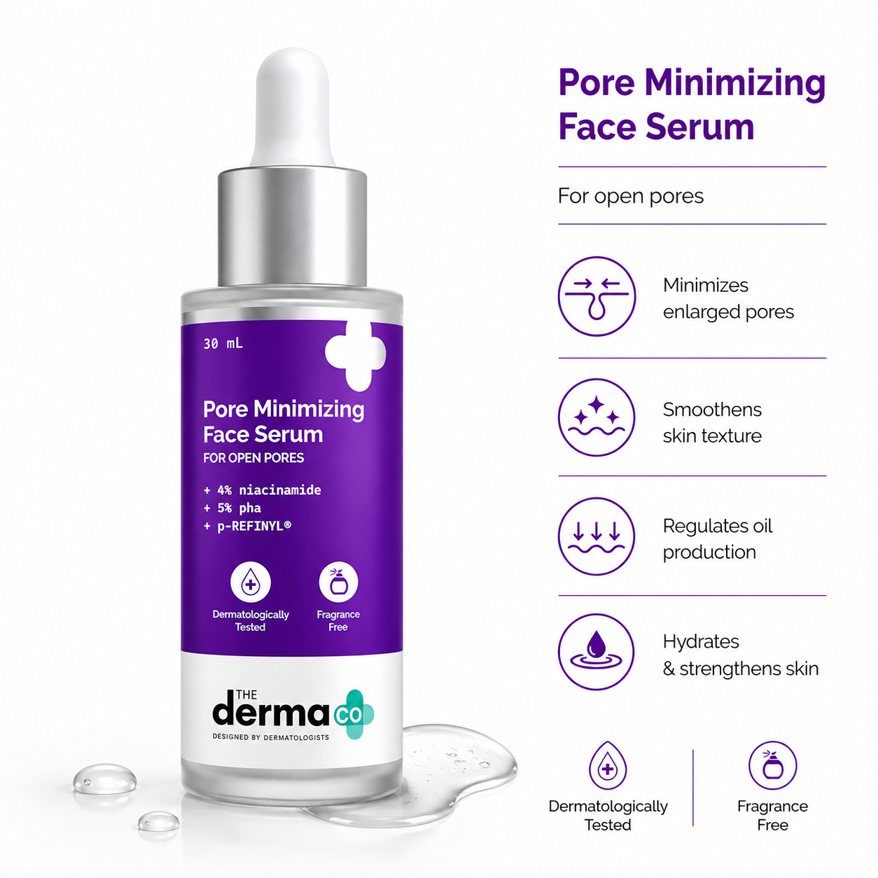 The Derma Co Pore Minimizing Face Serum – 30ml