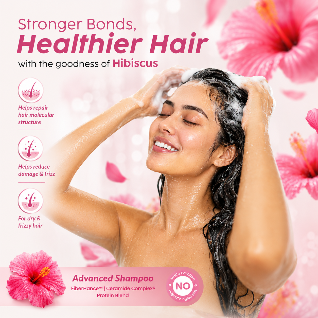 PLIX Hibiscus Bond Repair Advanced Shampoo – 200ml