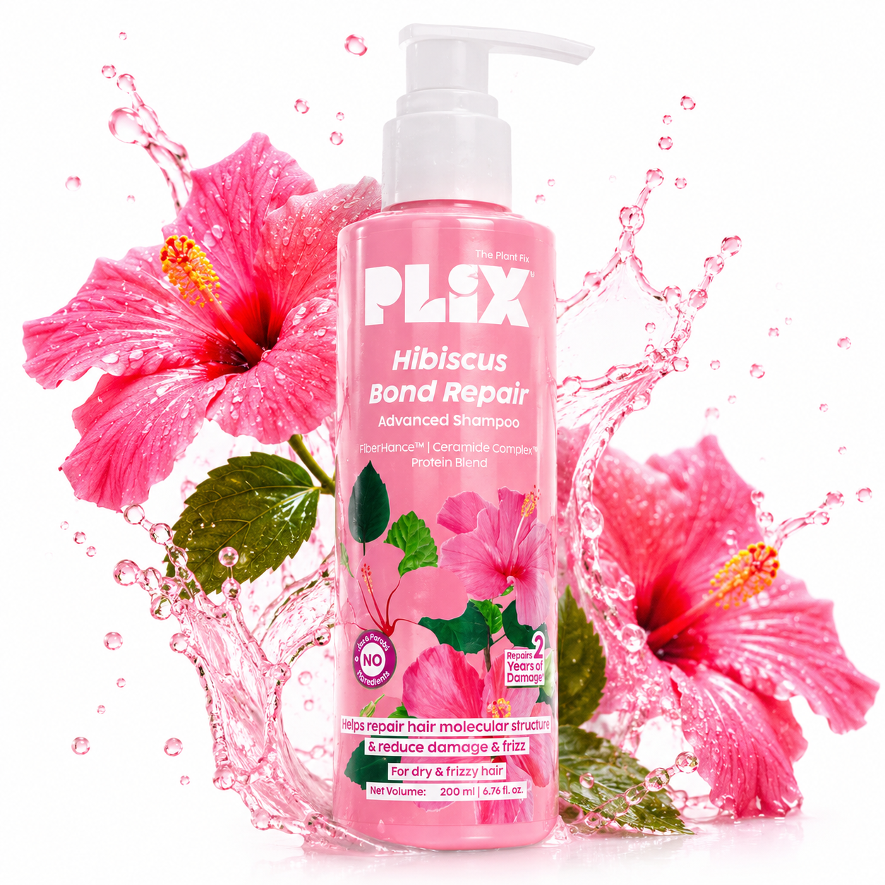 PLIX Hibiscus Bond Repair Advanced Shampoo – 200ml
