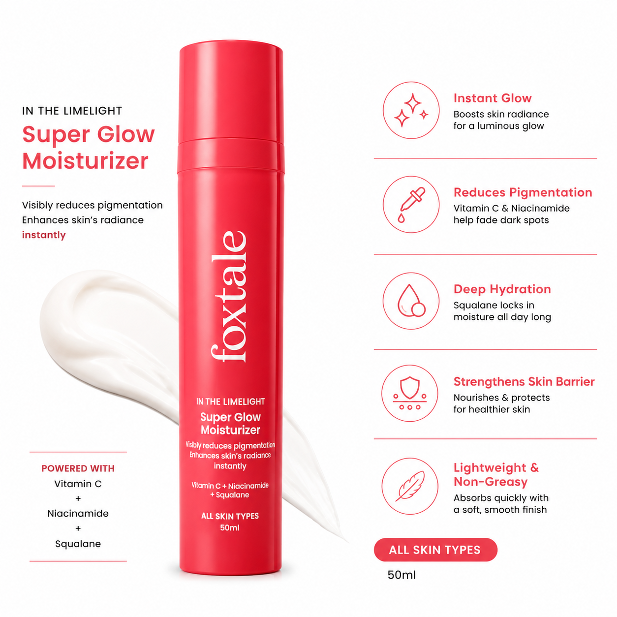 Foxtale Super Glow Moisturizer | 50ml