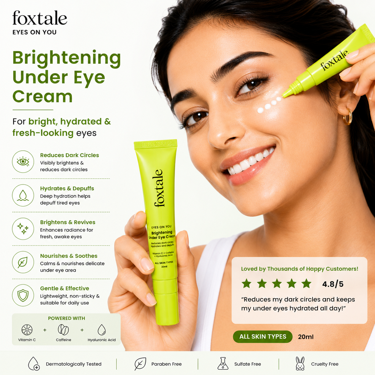 Foxtale Brightening Under Eye Cream | 20ml