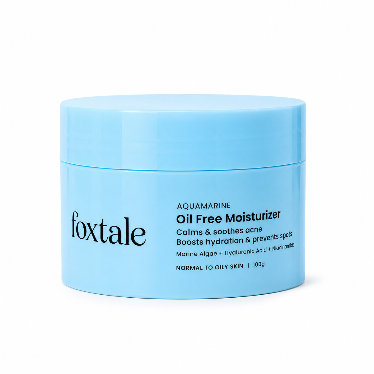 Foxtale Aquamarine Oil-Free Moisturizer | 100g