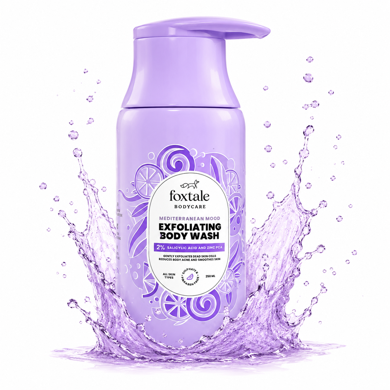 Foxtale Mediterranean Mood Exfoliating Body Wash | 250ml