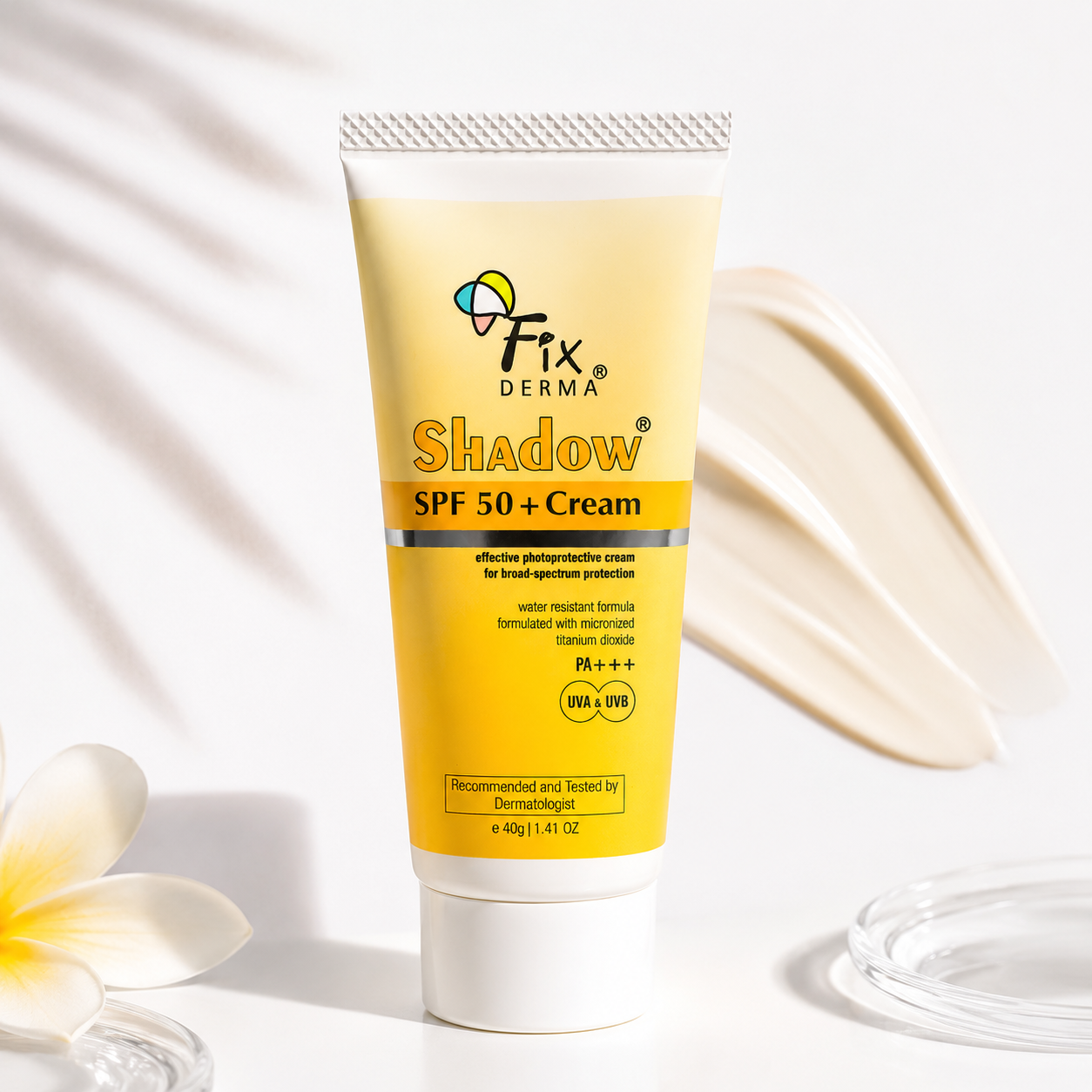 FixDerma Shadow SPF 50+ Cream – Broad Spectrum Sun Protection