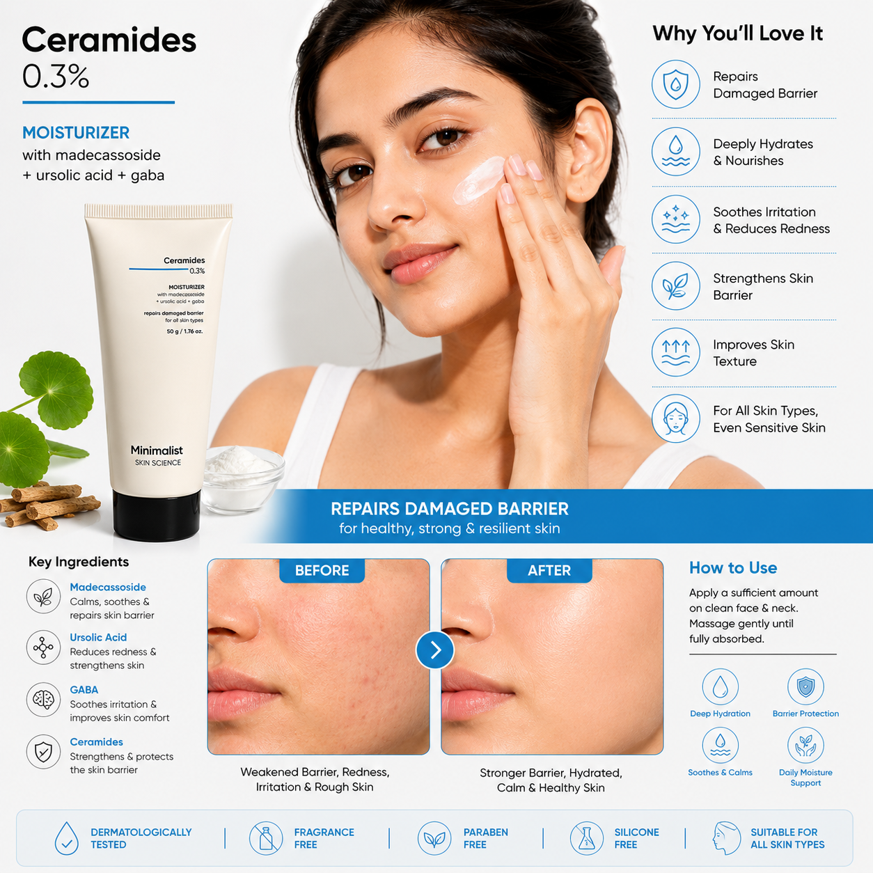 Minimalist Vitamin B5 10% Moisturizer – 50g