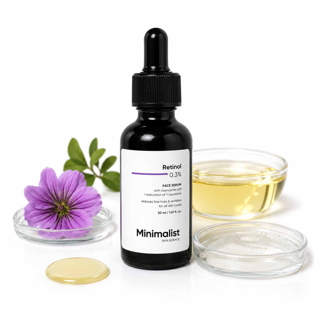 Minimalist Retinol 0.3% Face Serum 30ml | Anti-Aging & Wrinkle Repair