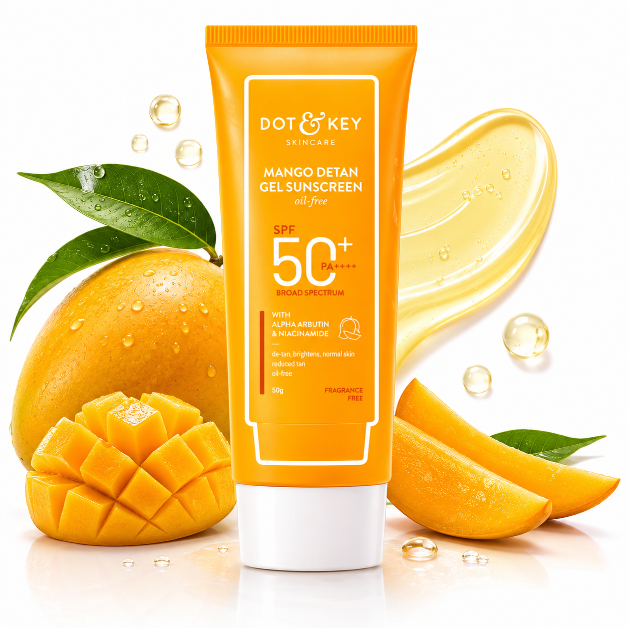 DOT & KEY Mango Detan Gel Sunscreen SPF 50+ PA++++ (50g)