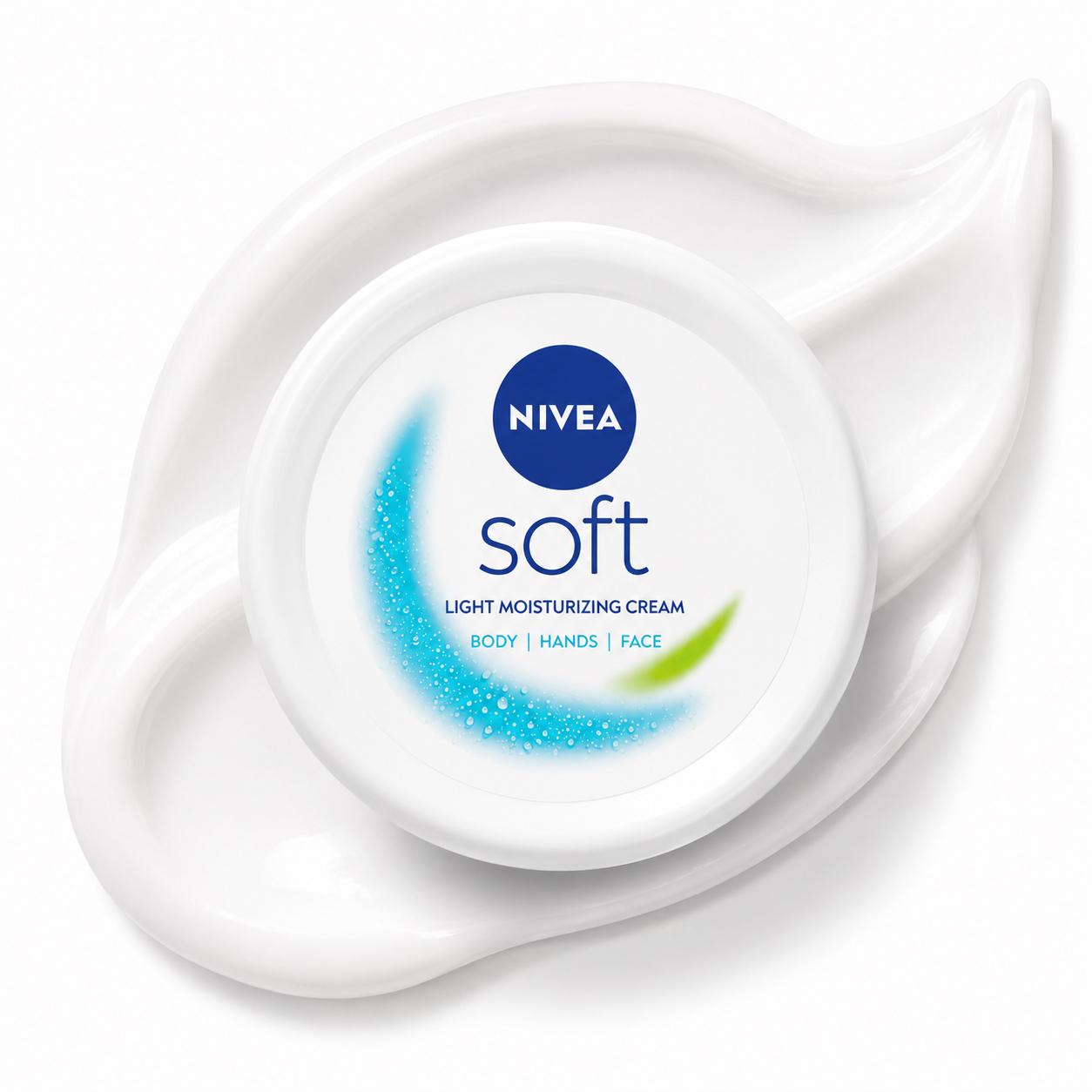 NIVEA Soft Light Moisturizing Cream for Face, Body & Hands – 25ml