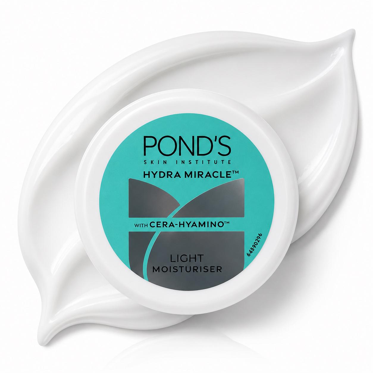 POND’S Skin Institute Hydra Miracle Light Moisturiser with Cera-Hyamino™ | Lightweight Hydrating Face Cream | 25ml