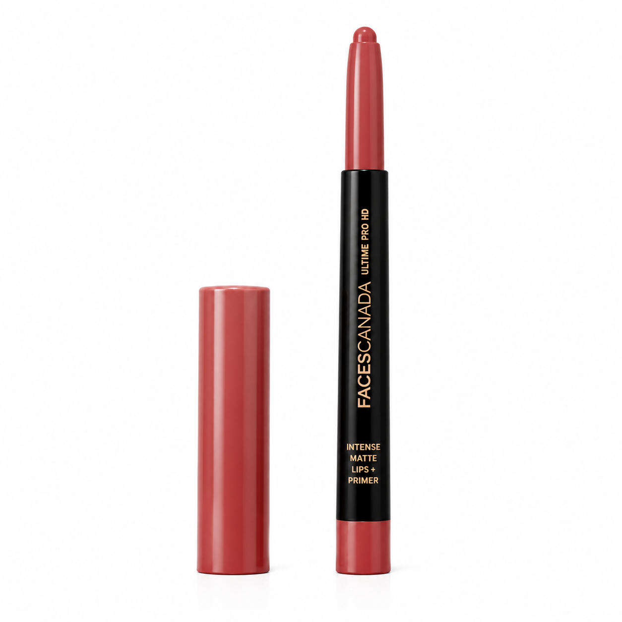 FACES CANADA Ultime Pro HD Intense Matte Lips + Primer Crayon – Long Lasting Matte Lip Color | 1.4g